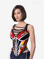 MIAMI HEAT Basketball Team Corset Bustier Top - Mologoko Couture