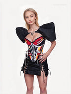 MIAMI HEAT Basketball Team Corset Bustier Top - Mologoko Couture