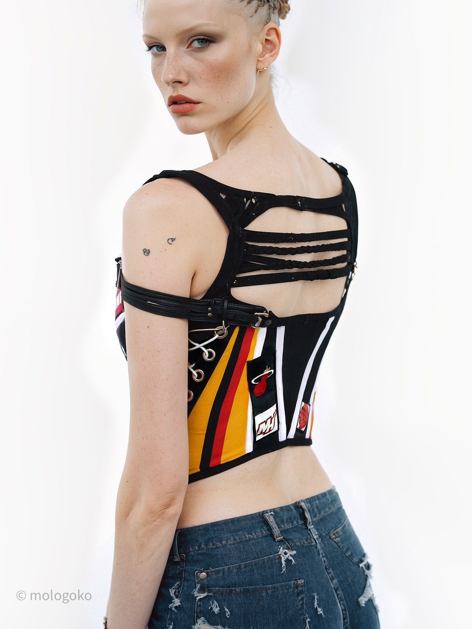 MIAMI HEAT Basketball Team Corset Bustier Top - Mologoko Couture