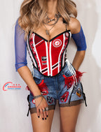 The University of Alabama Crimson Corset Top - Mologoko Couture