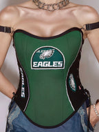 Philadelphia Eagles Football Team Corset Top