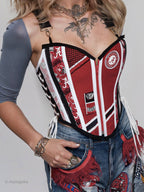 The University of Alabama Crimson Corset Top - Mologoko Couture