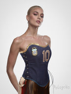 AFA Soccer #10 Corset Bustier Team Apparel - Mologoko Couture