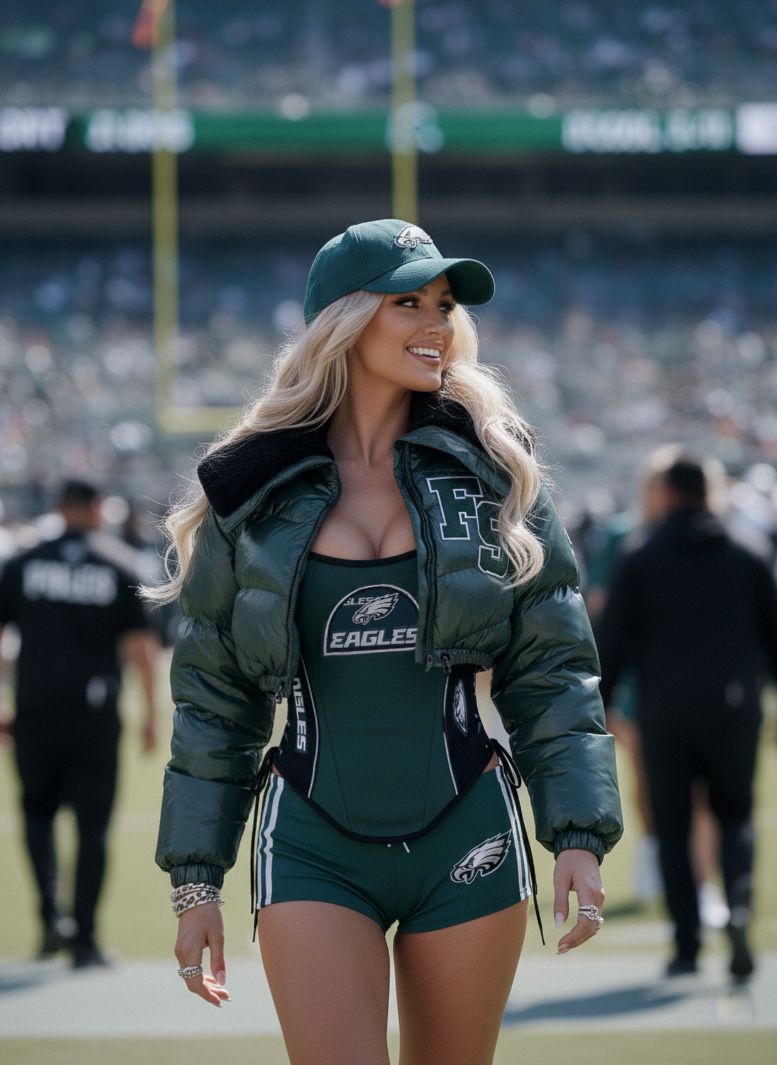 Philadelphia Football Team Corset Top