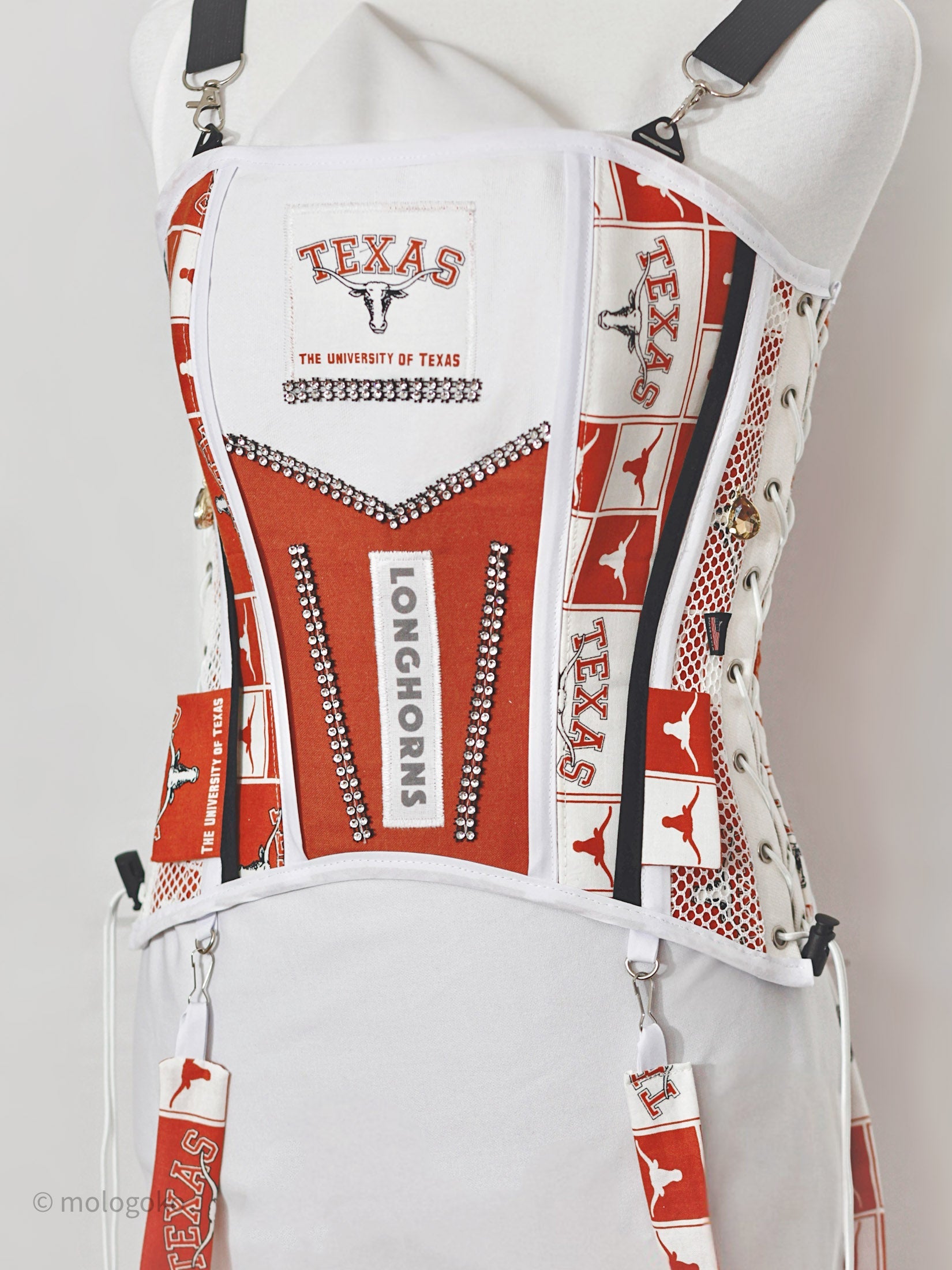 The University of Texas Longhorns Corset Top - Mologoko Couture