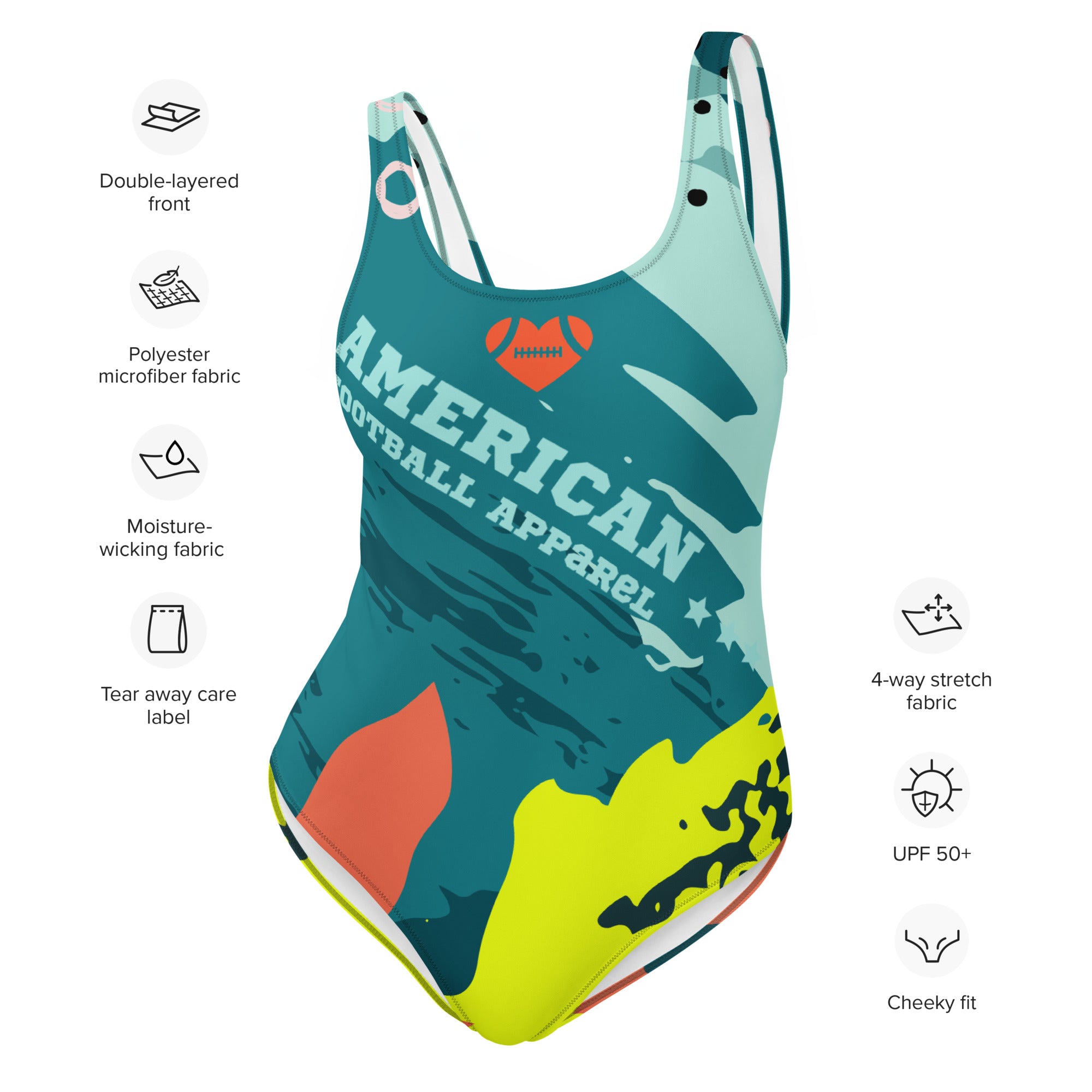 AFA Abstract Sealife Signature Premium One-Piece Swimsuit