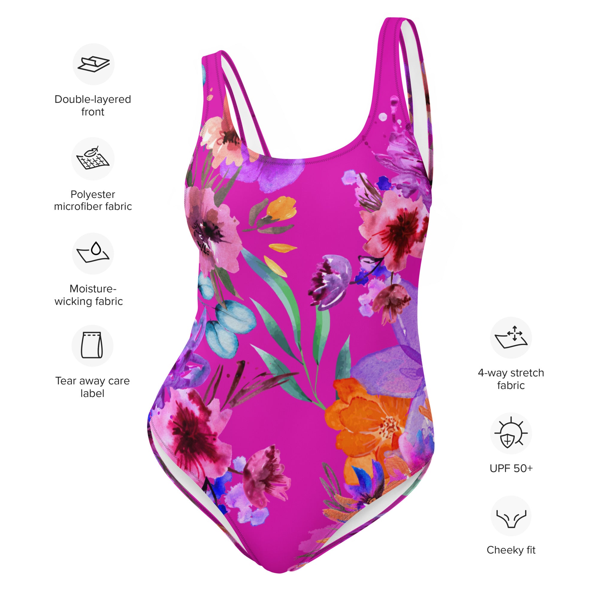 AFA Flower Pattern 1 One-Piece Swimsuit