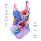 AFA Royal Blue Flower Garden One-Piece Swimsuit