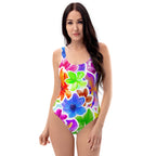 AFA Beach Wedding Flowers One-Piece Swimsuit