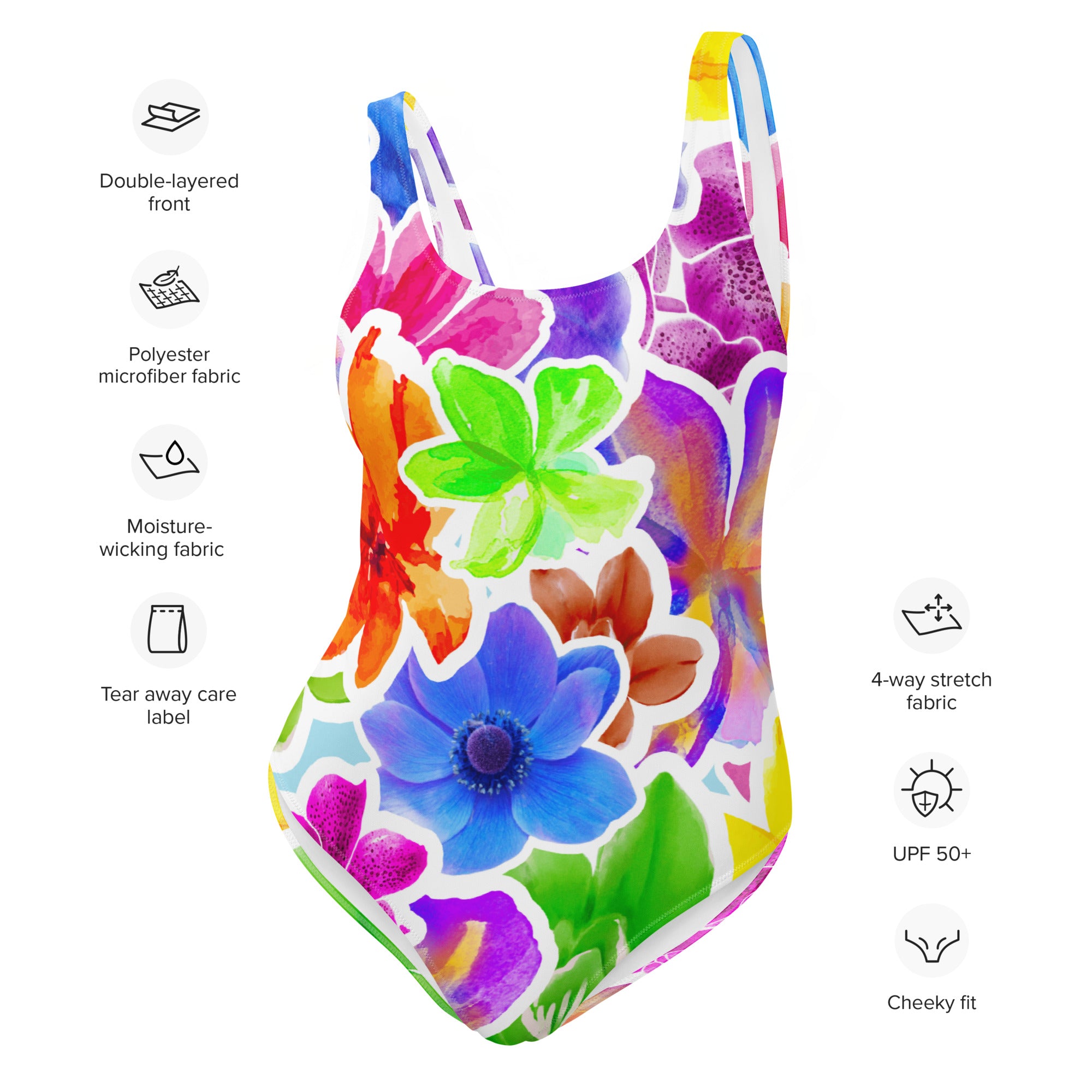 AFA Beach Wedding Flowers One-Piece Swimsuit