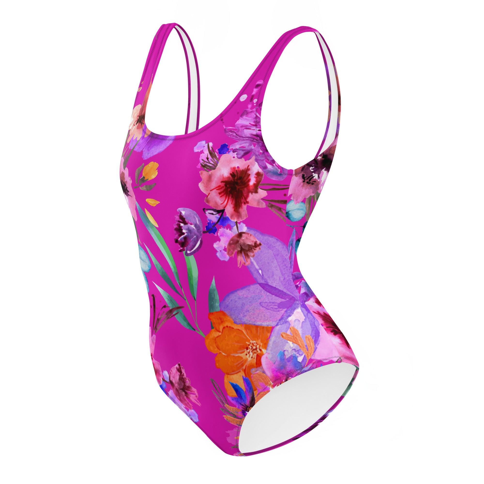 AFA Flower Pattern 1 One-Piece Swimsuit