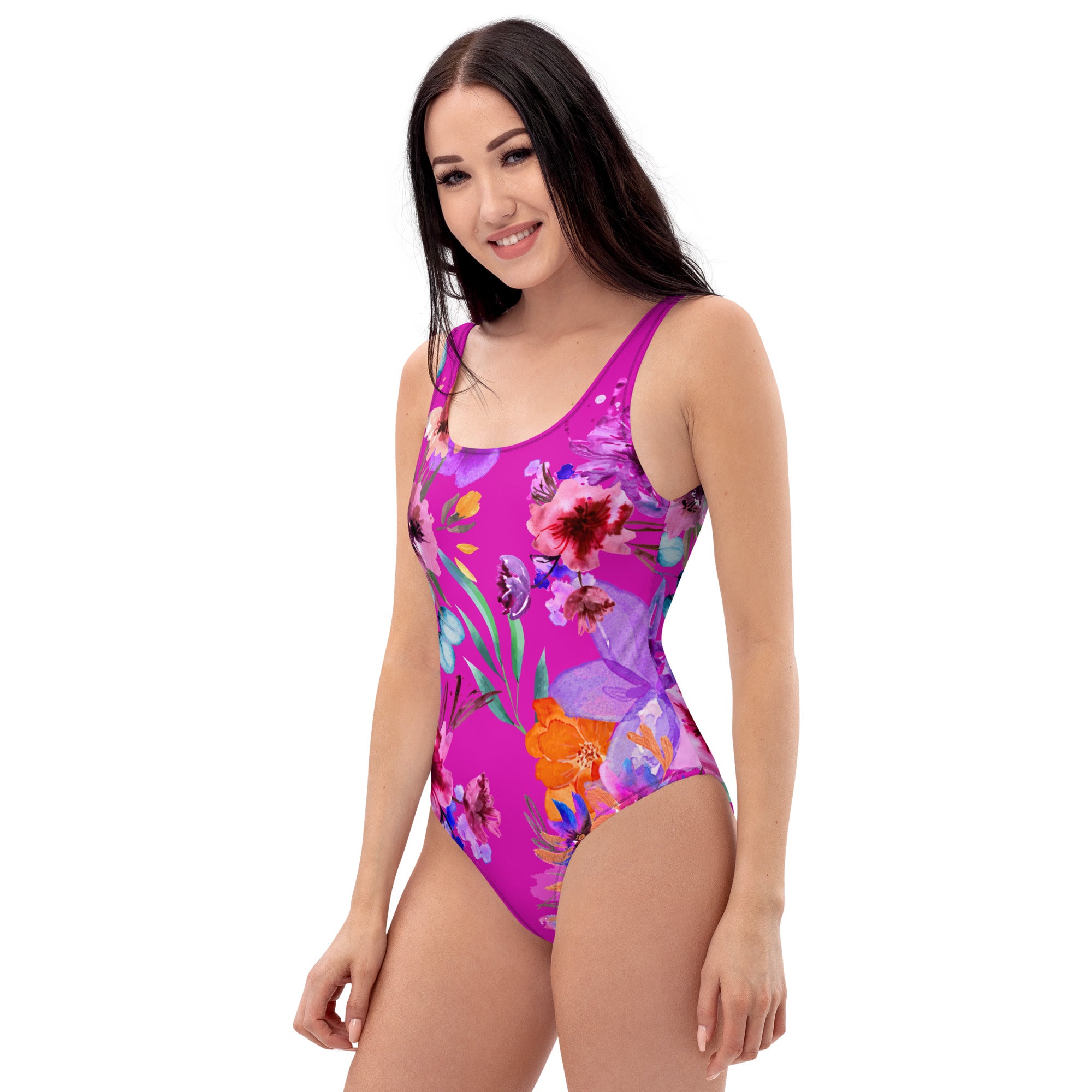 AFA Flower Pattern 1 One-Piece Swimsuit