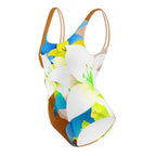 AFA Painting White Flower One-Piece Swimsuit