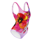 AFA Velvet Roses Flower Garden One-Piece Swimsuit