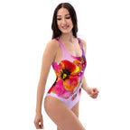 AFA Velvet Roses Flower Garden One-Piece Swimsuit