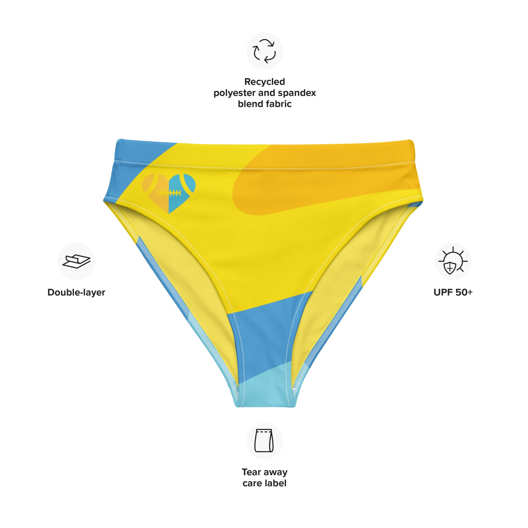 AFA I <3 UKRAINE! Recycled high-waisted bikini bottom