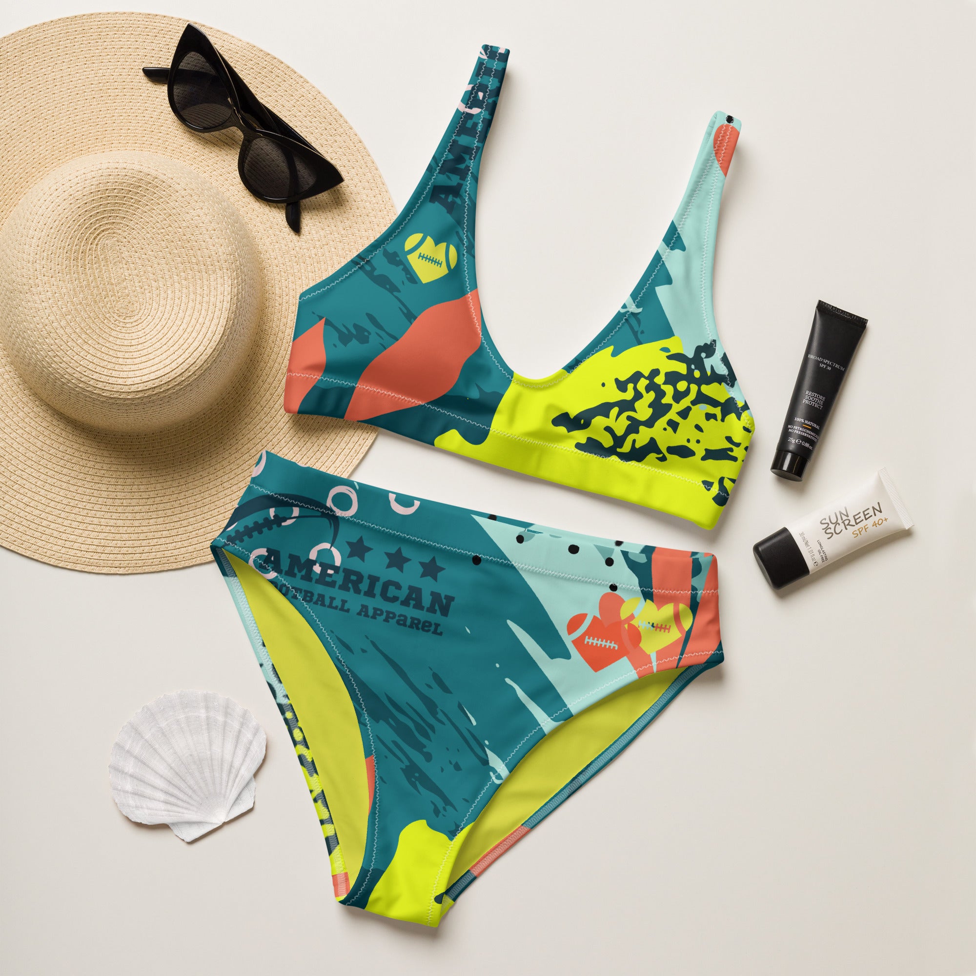 AFA Sealife Signature Recycled High-waisted Bikini