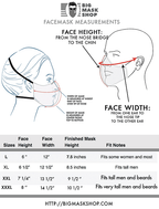 L – XXXL (2XL -3XL) EXTRA LARGE BEARD FACE COVER – FILTER + CARRYING STRAP