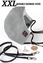 L – XXXL (2XL -3XL) EXTRA LARGE BEARD FACE COVER – FILTER + CARRYING STRAP