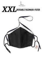 L – XXXL (2XL -3XL) EXTRA LARGE BEARD FACE COVER – FILTER + CARRYING STRAP