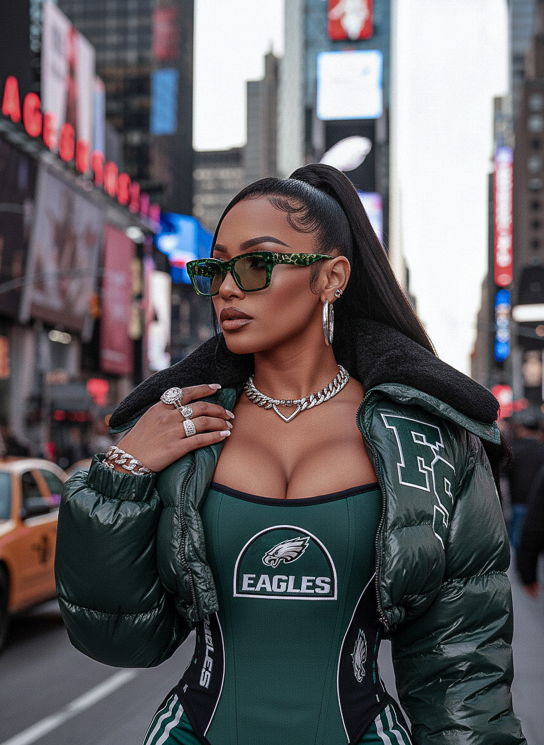 Philadelphia Football Team Corset Top