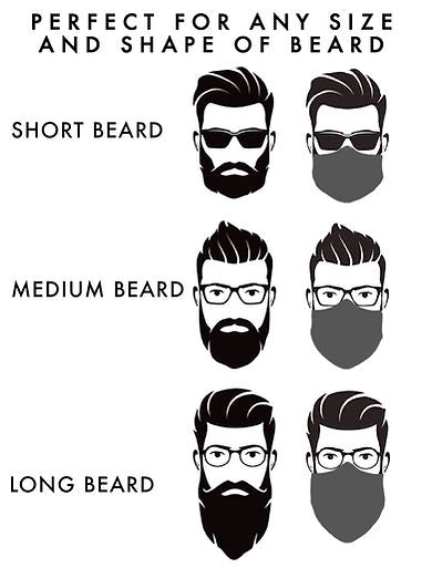 L – XXXL (2XL -3XL) EXTRA LARGE BEARD FACE COVER – FILTER + CARRYING STRAP