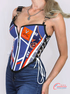 College Football UVA Cavaliers Team Fan Corset Top - Mologoko Couture